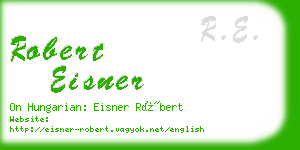 robert eisner business card